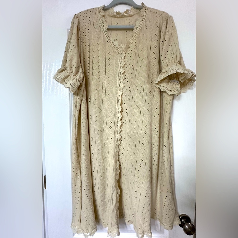 Ivory SHEIN lace dress